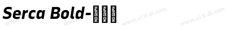 Serca Bold字体转换